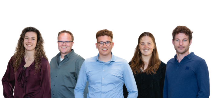 Anne, Arjan, Wilbert, Nynke en Richard